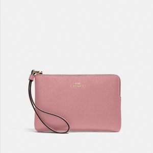 NWT Coach Wristlet in Pink/Gold